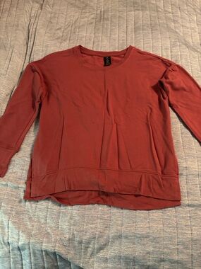 Active Life Relaxed Crew Sweatshirt in Rust